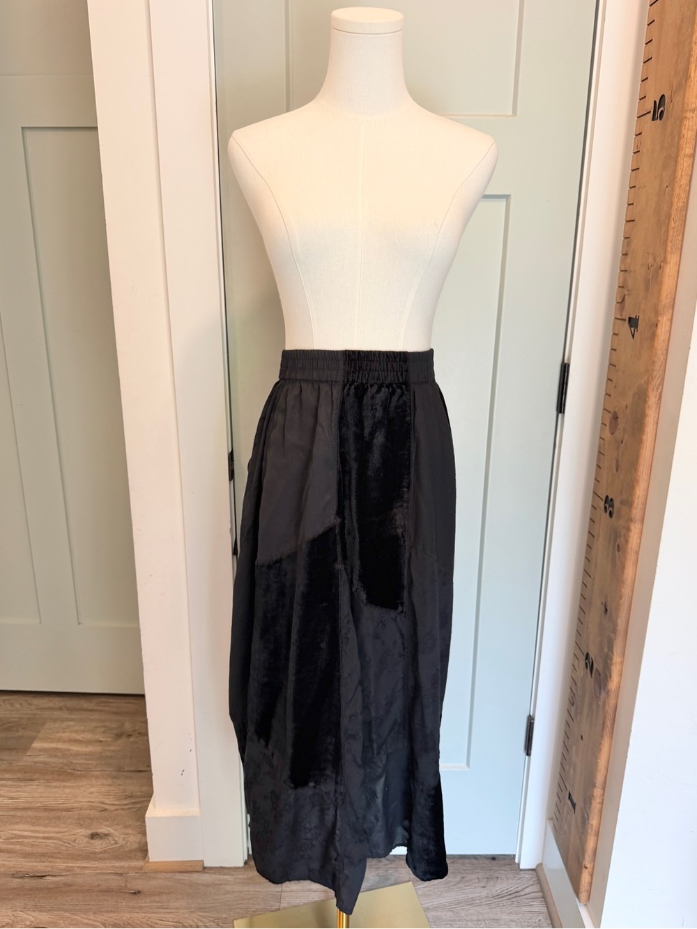 Vintage Worthington Patchwork Skirt Velvet Whimsigoth 1X